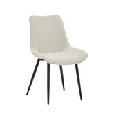 Verta Dining Chair - White Boucle